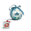 Shatterproof Ball Ornament (Blue) with Gift Boxes